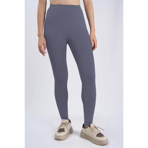 Womens High-Waist Seamless Yoga Leggings with Tummy Control & Pockets Large - Picture 4 of 7